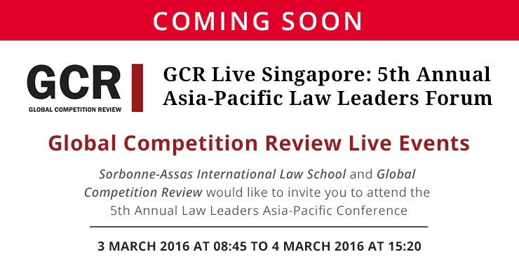 GCR 5th Annual Law Leaders Asia-Pacific Conference