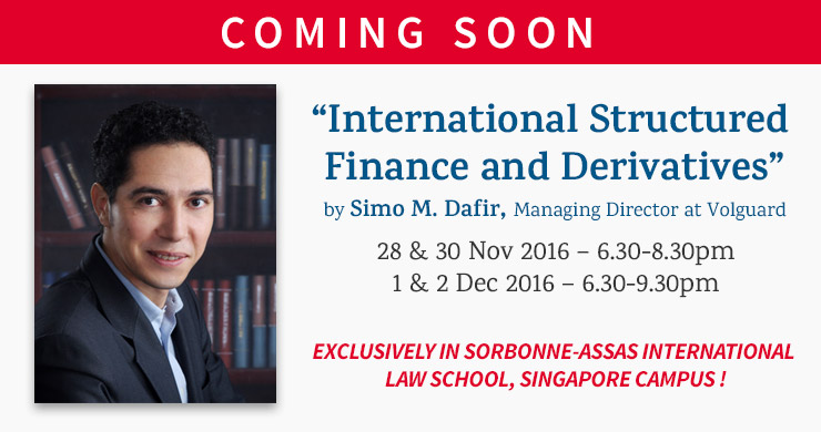 [Seminar] International Structured Finance and Derivatives