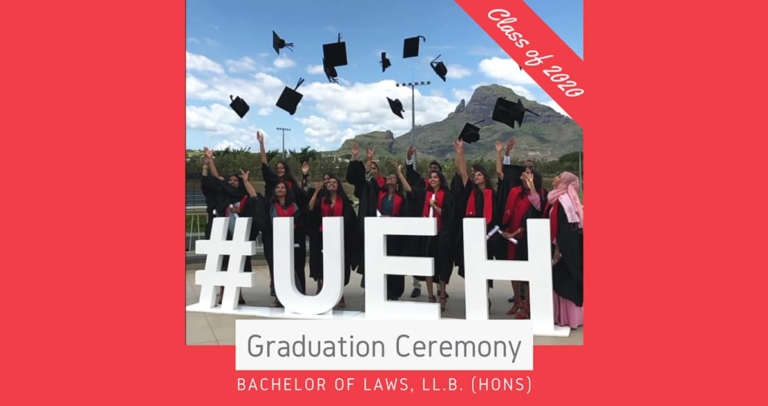 Graduation Ceremony – Bachelor of Laws, LL.B. (Hons) – Mauritius Campus